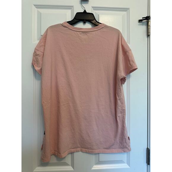 DKNY Sport Blush Pink Logo T Shirt Womens Size XL - Picture 7 of 7